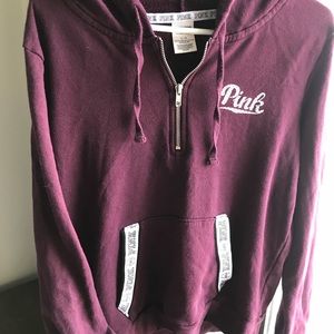 PINK Half Zip Black Orchid